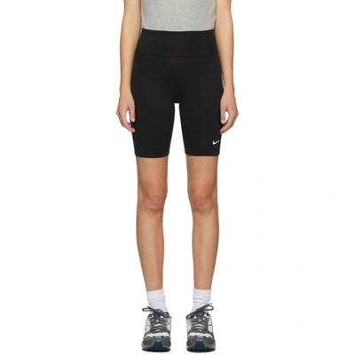 Nike Leg-a-see Stretch Cotton-blend Jersey Shorts In Black