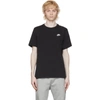 Nike Sportswear Club Cotton T-shirt In Black