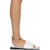 FLAT APARTMENT FLAT APARTMENT WHITE CHAIN STRAP SANDALS