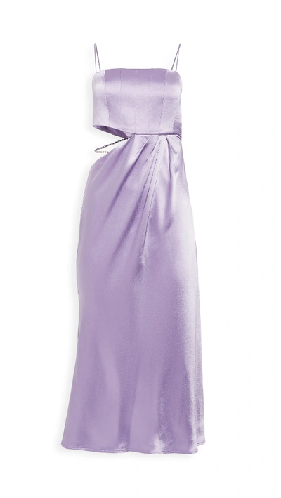 Nafsika Skourti Carla Dress Midi In Lilac