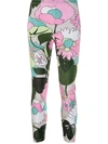 FENDI FLORAL VELVET LEGGINGS