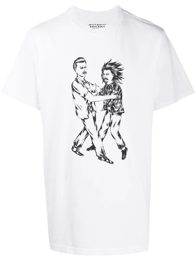 Bornxraised X Wacko Maria Graphic-print Oversized T-shirt In White