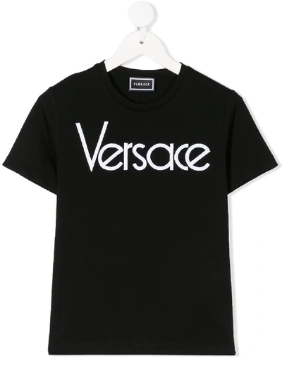 YOUNG VERSACE LOGO PRINT T-SHIRT 