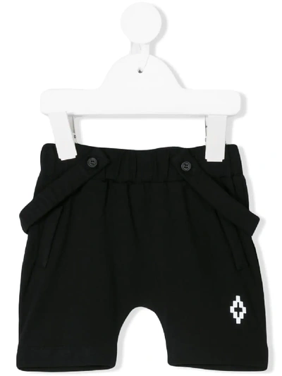 Marcelo Burlon County Of Milan Babies' Detachable Brace Shorts In Black