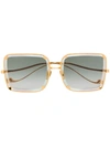 ANNA-KARIN KARLSSON WHITE MOON SQUARE FRAMED SUNGLASSES