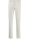 Pt01 Low-rise Slim-fit Chinos In Stone