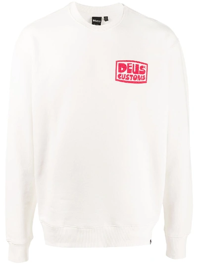 Deus Ex Machina Revlon Surf Crew-neck Sweatshirt In Neutrals