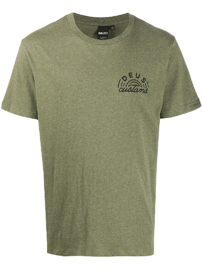 Deus Ex Machina Customs Round-neck T-shirt In Green