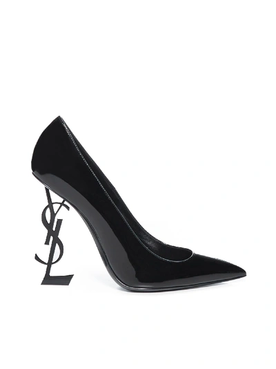Saint Laurent High-heeled Shoe In Black