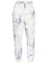 Isabel Marant Eloisa Tie Dye Straight Leg Denim Jeans In Multicoloured