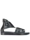 ANN DEMEULEMEESTER MULTI-STRAP FLAT SANDALS