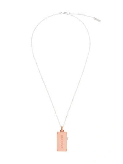 Ambush Fully Functional Usb Necklace In Metallic