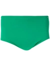 Amir Slama Panelled Trunks In Green