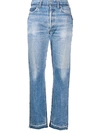 DIESEL RED TAG PATCHWORK STRAIGHT-LEG JEANS