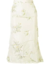BROCK COLLECTION TIERED FLORAL SKIRT
