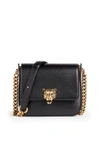 ROBERTO CAVALLI LEOPARD HEAD SHOULDER BAG,14709552