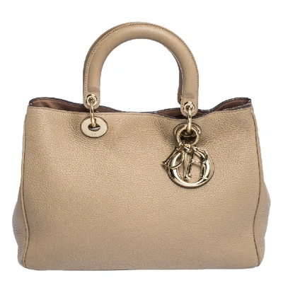 Pre-owned Dior Issimo Shopper Tote In Beige