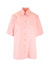 FERRAGAMO SALVATORE FERRAGAMO WOMEN'S PINK COTTON SHIRT,13W634 40