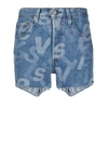 LEVI'S BLUE COTTON SHORTS,563270099