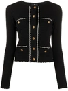 ELISABETTA FRANCHI ELISABETTA FRANCHI BLACK CARDIGAN,MK14B01E2685