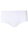 Amir Slama Pleated Trunks In White
