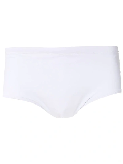 Amir Slama Pleated Trunks In White