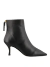 STUART WEITZMAN JUNIPER 70 BLACK LEATHER BOOTIES