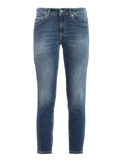Dondup Newdia Mid-rise Slim Jeans In Blue