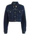 VERSACE JEANS COUTURE CROP DENIM JACKET