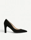 Lk Bennett Tess Suede Courts In Bla-black