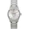 Gucci Women's Swiss G-timeless Stainless Steel Bracelet Watch 27mm In Silver