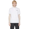 Nike Dri-fit Victory Logo Quick Dry Breathable Sports Short Sleeve Polo Shirt White In 100 White