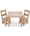 MELISSA & DOUG WOODEN TABLE & CHAIRS SET