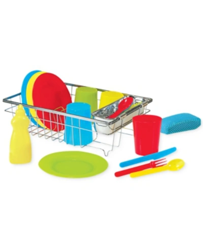 Melissa & Doug Kids' Let's Play House Wash & Dry Toy Dish Set In No Color