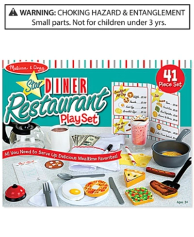 Melissa & Doug Star Diner Restaurant Play Set - Ages 3+ In Multi