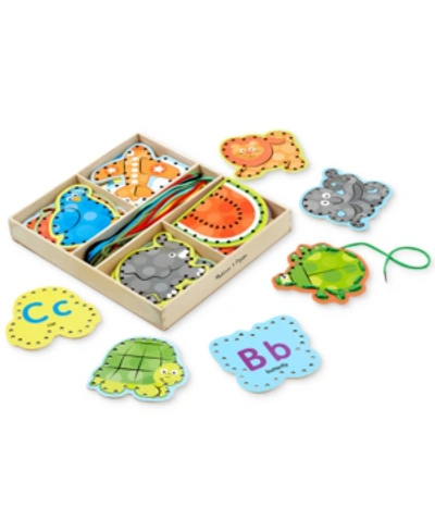 Melissa & Doug Kids' Alphabet Lacing Cards