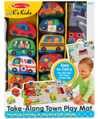 Melissa & Doug Take-along Town Play Mat- 9 Vehicles In No Color
