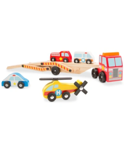 Melissa & Doug Kids'  Emergency Vehicles Carrier Play Set
