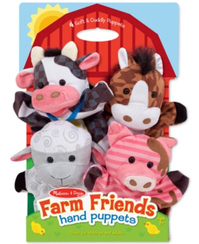 Melissa & Doug Kids' Farm Friends Hand Puppets Set In No Color