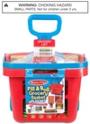 Melissa & Doug Fill & Roll Grocery Basket Play Set - Ages 3+