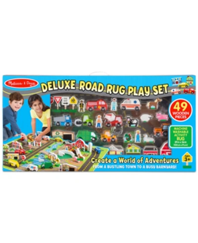 Melissa & Doug Kids' Road Rug Play Set In Green