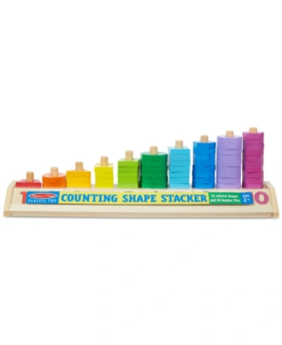 Melissa & Doug Kids' Counting Shape Stacker In Multi