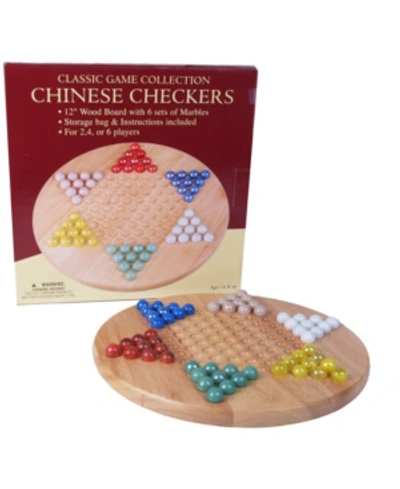 John N. Hansen Co. 12" Wood Chinese Checkers Set With Marbles