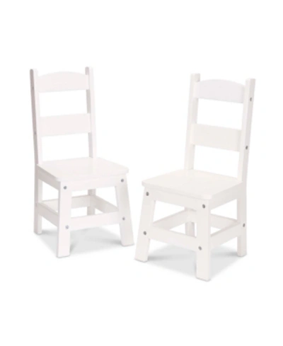 Melissa & Doug Melissa And Doug Wooden Chair Pair - White In No Color