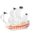 PUZZLED PIRATE SHIP NATURAL WOOD PUZZLE