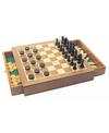 HOUSE OF MARBLES HOUSE OF MARBLES DELUXE WOODEN CHESS/CHECKERS/DRAUGHTS