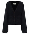 Khaite The Scarlet Cashmere-blend Cardigan In Black