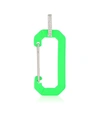 Eéra Chiara" Small Fluo Green & White Gold Mono Earring With Diamonds" In Green