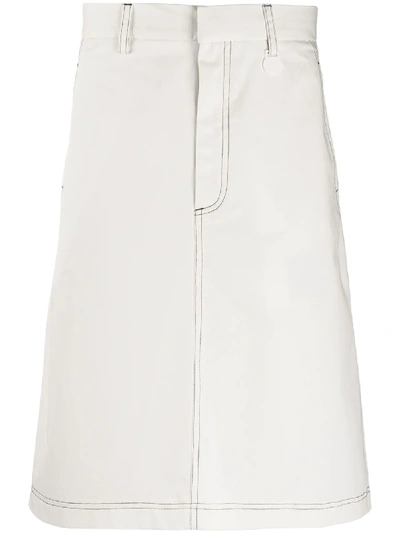 Xander Zhou Knee-length Skirt In White