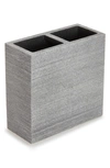 Kassatex Faux Slate Toothbrush Holder In Grey